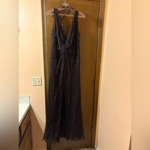 NWT Tadashi Collection Tadashi Shoji Brown Silk Chiffon Gown